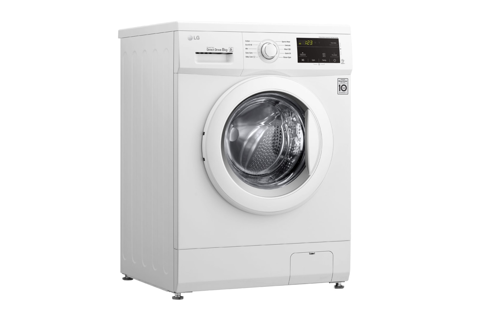 LG 8kg Washing Machine White Direct Drive, F4MT08WE