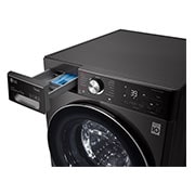 LG WiFi connected | 12kg | Washing Machine | 1360 rpm | AI DD™ | Direct Drive™ | Steam™ | TurboWash™360 | Black Steel, F4V1012BTSE