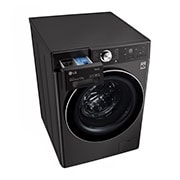 LG WiFi connected | 12kg | Washing Machine | 1360 rpm | AI DD™ | Direct Drive™ | Steam™ | TurboWash™360 | Black Steel, F4V1012BTSE