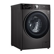 LG WiFi connected | 12kg | Washing Machine | 1360 rpm | AI DD™ | Direct Drive™ | Steam™ | TurboWash™360 | Black Steel, F4V1012BTSE