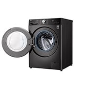 LG WiFi connected | 12kg | Washing Machine | 1360 rpm | AI DD™ | Direct Drive™ | Steam™ | TurboWash™360 | Black Steel, F4V1012BTSE