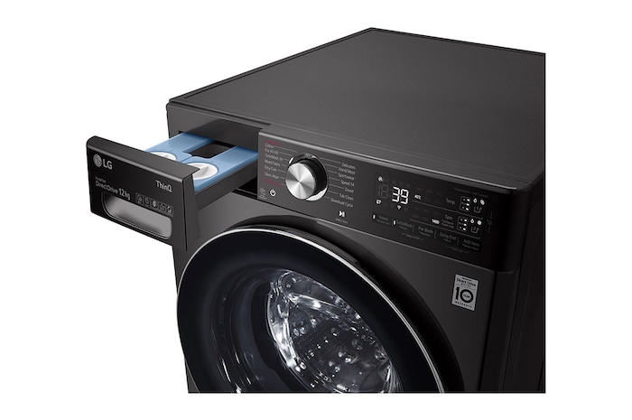 LG 12kg Washing Machine AI DD™, Black Steel, F4V1112BTSA