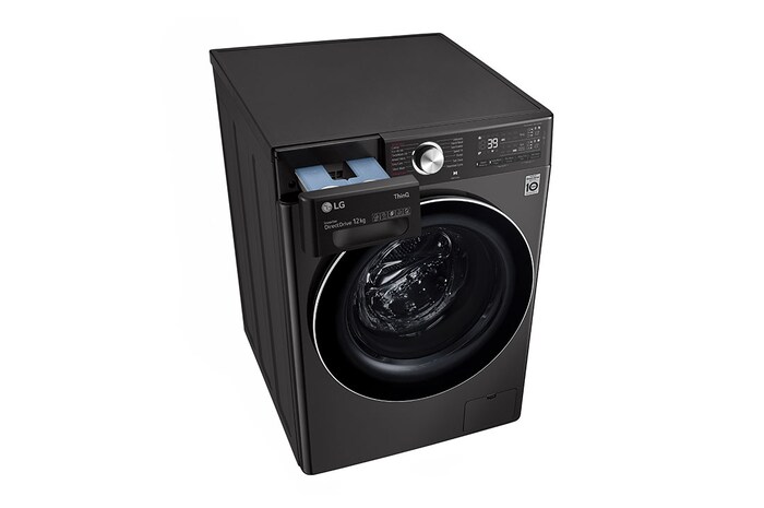 LG 12kg Washing Machine AI DD™, Black Steel, F4V1112BTSA