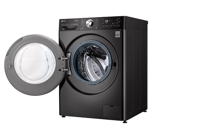 LG 12kg Washing Machine AI DD™, Black Steel, F4V1112BTSA