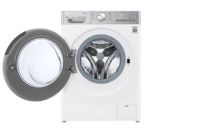 LG 12kg Washing Machine AI DD™, White, F4V1112WTSA