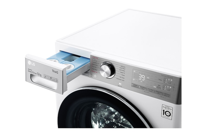 LG 12kg Washing Machine AI DD™, White, F4V1112WTSA