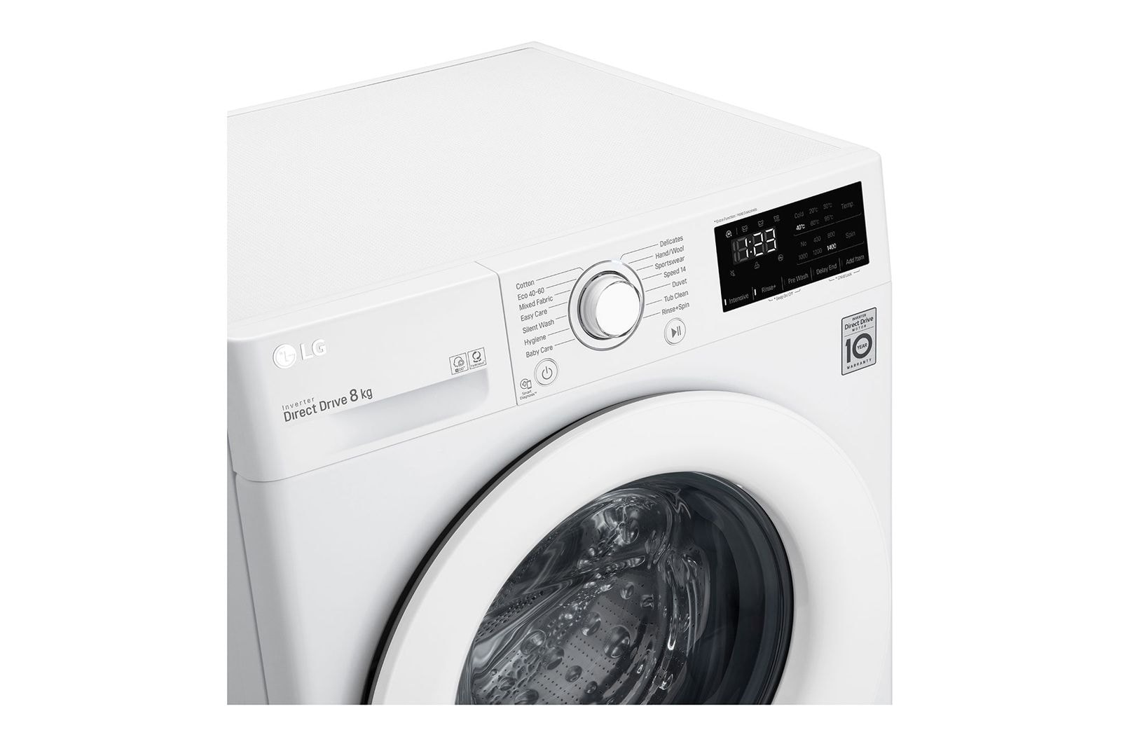 LG Direct Drive | 8kg | Washing Machine | 1360 rpm | AI DD™ | White, F4V308WNW