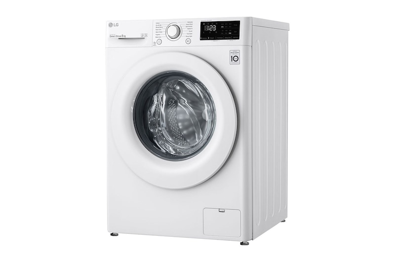 LG 8kg Washing Machine AI DD™, White, F4V308WNW