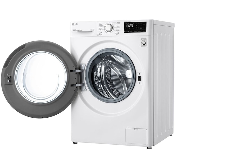 LG 8kg Washing Machine AI DD™, White, F4V308WNW