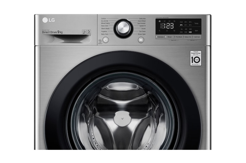 LG 9kg Washing Machine AI DD™, Graphite, F4V309SNE