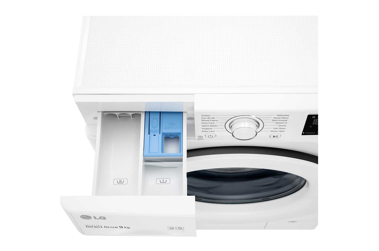 LG Direct Drive | 9kg | Washing Machine | 1360 rpm | AI DD™ | White, F4V309WNW