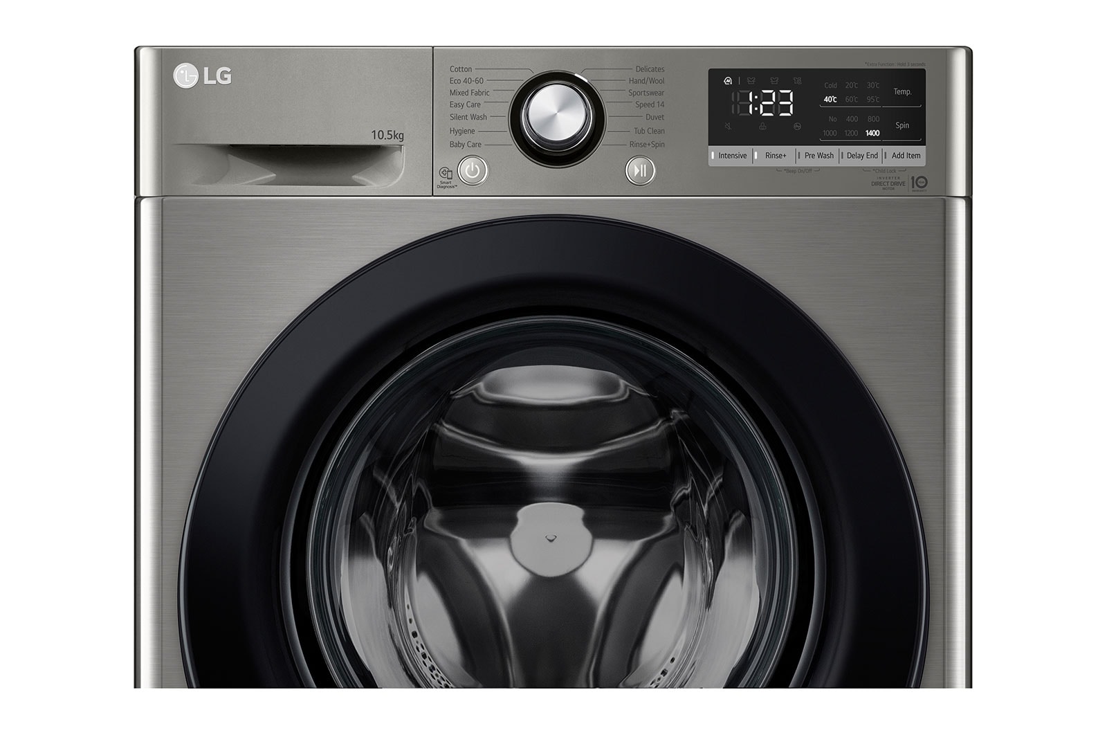 LG Direct Drive | 10.5kg | Washing Machine | 1360 rpm | AI DD™ | Graphite, F4V310SNEH