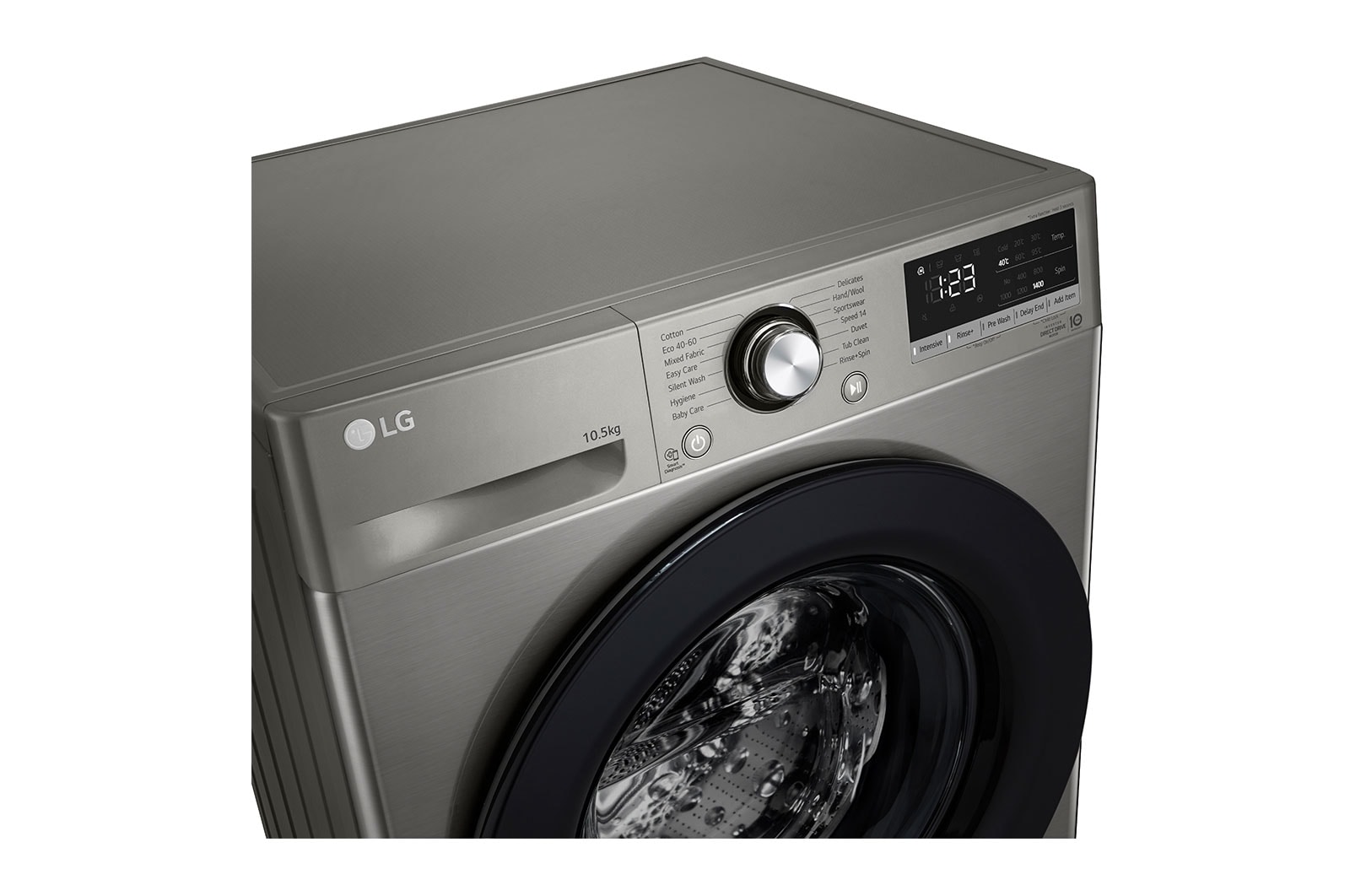 LG Direct Drive | 10.5kg | Washing Machine | 1360 rpm | AI DD™ | Graphite, F4V310SNEH