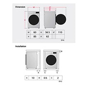 LG Direct Drive | 10.5kg | Washing Machine | 1360 rpm | AI DD™ | Graphite, F4V310SNE