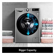 LG Direct Drive | 10.5kg | Washing Machine | 1360 rpm | AI DD™ | Graphite, F4V310SNE