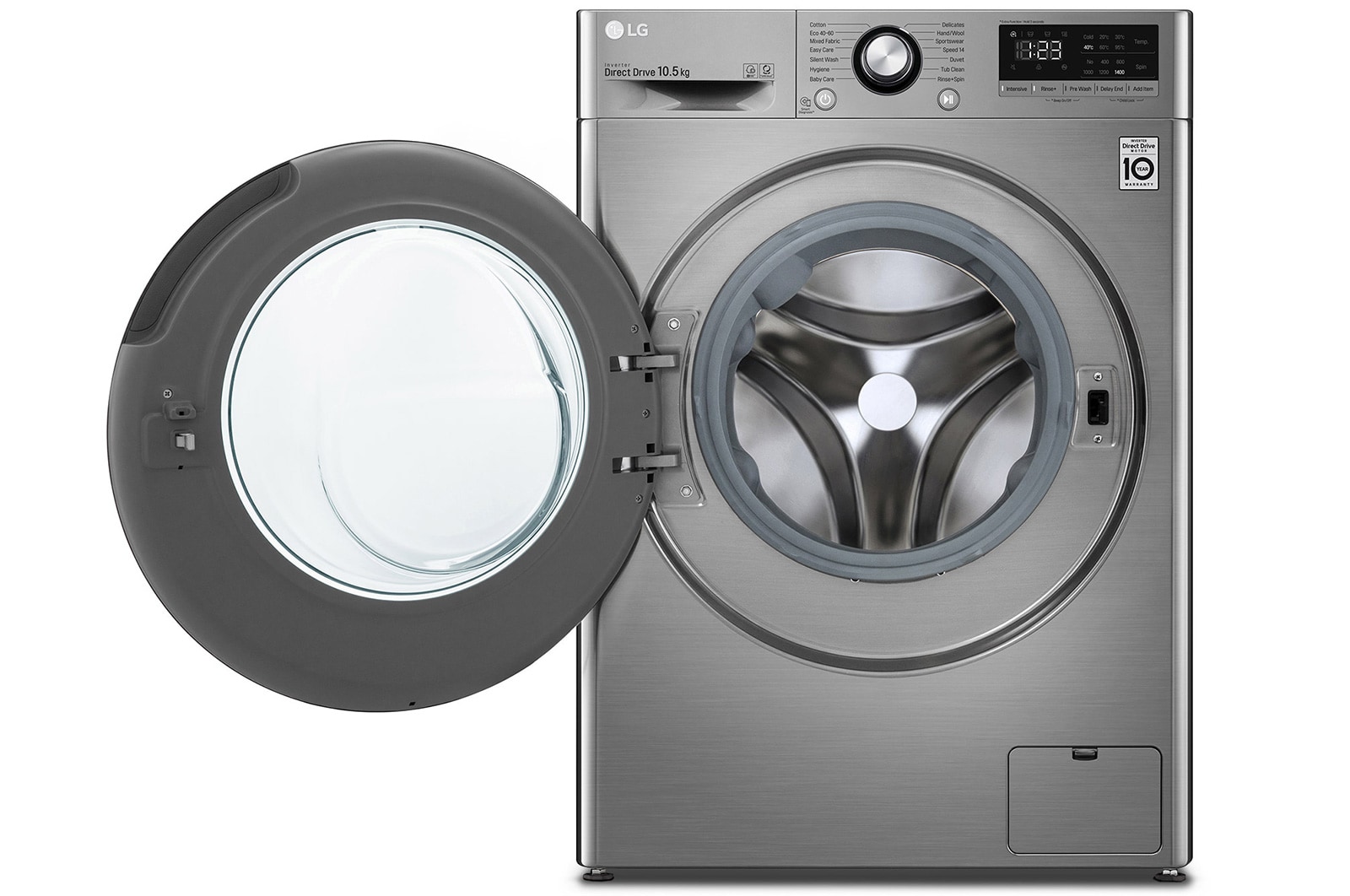 LG Direct Drive | 10.5kg | Washing Machine | 1360 rpm | AI DD™ | Graphite, F4V310SNE