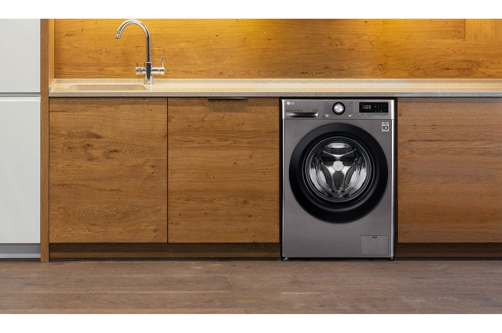 LG Direct Drive | 10.5kg | Washing Machine | 1360 rpm | AI DD™ | Graphite, F4V310SNE