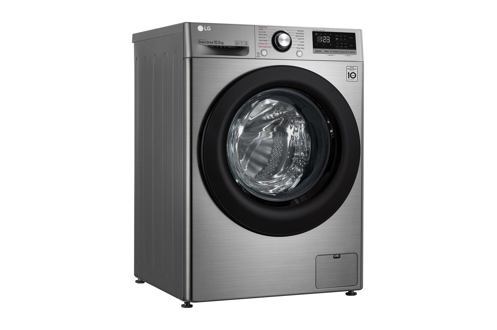 LG Direct Drive | 10.5kg | Washing Machine | 1360 rpm | AI DD™ | Steam™ | Graphite, F4V310SSE