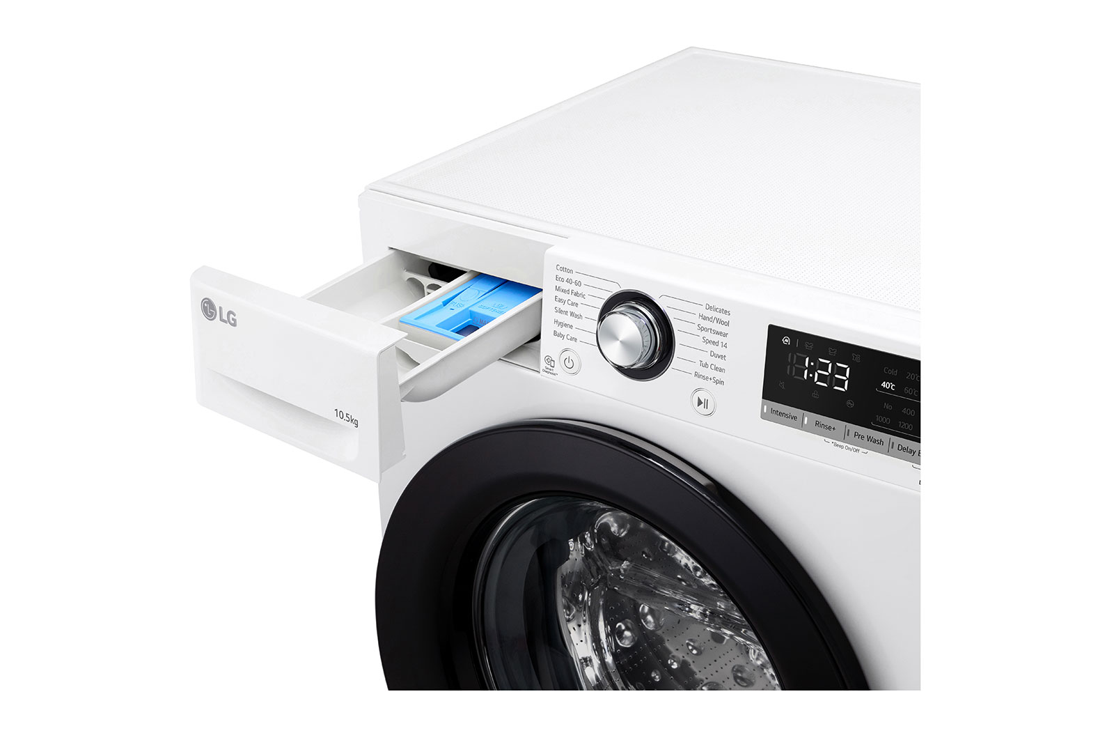 LG Direct Drive | 10.5kg | Washing Machine | 1360 rpm | AI DD™ | White, F4V310WNEH