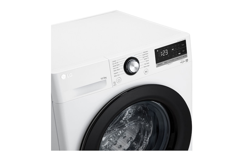 LG 10.5kg Washing Machine AI DD™, White, F4V310WNEH