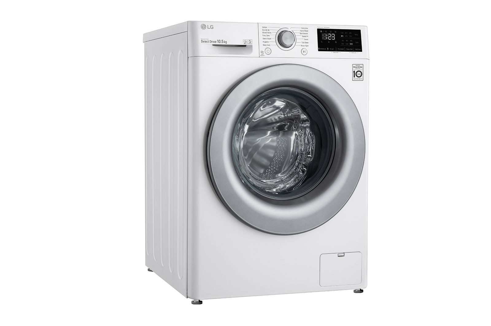 LG Direct Drive | 10.5kg | Washing Machine | 1360 rpm | AI DD™ | White, F4V310WNE