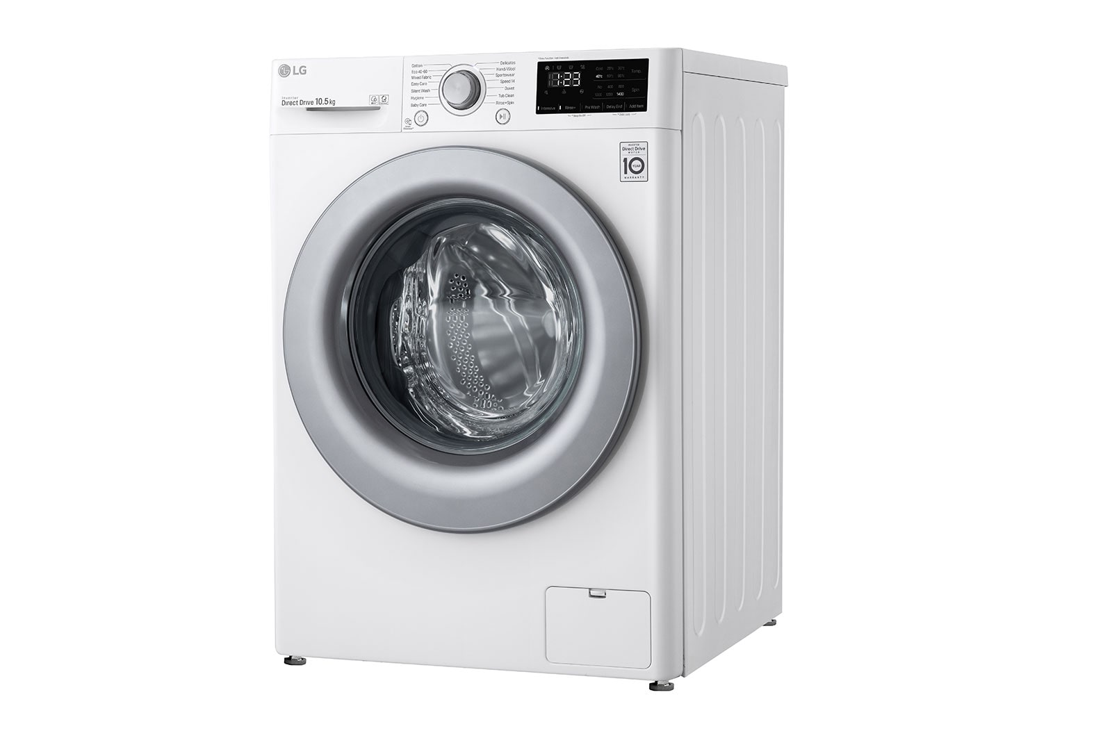 LG Direct Drive | 10.5kg | Washing Machine | 1360 rpm | AI DD™ | White, F4V310WNE