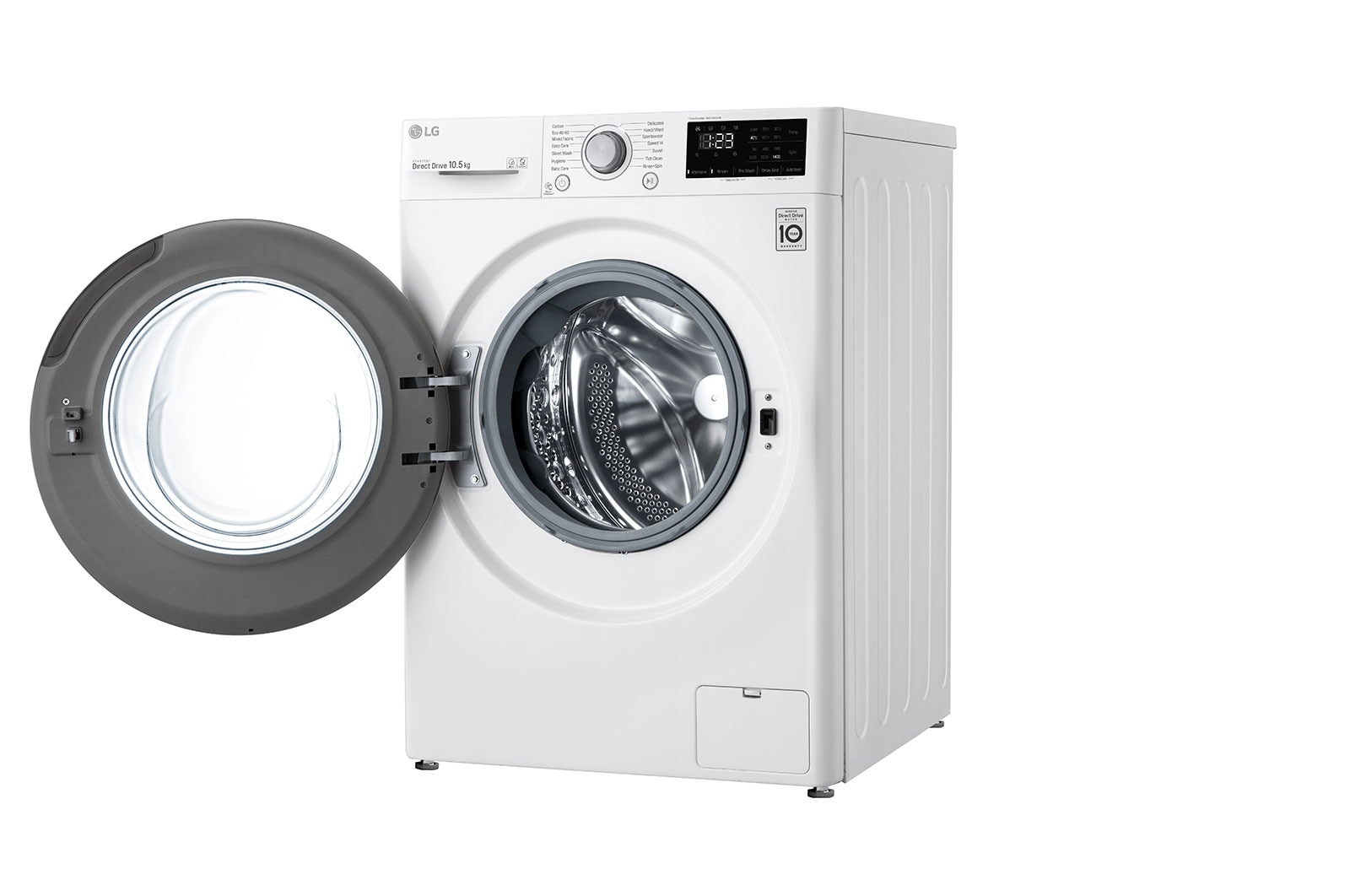 LG Direct Drive | 10.5kg | Washing Machine | 1360 rpm | AI DD™ | White, F4V310WNE