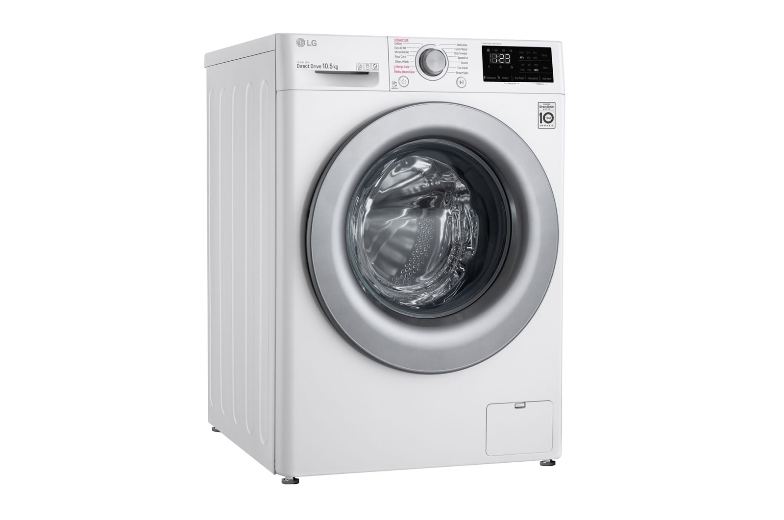 LG 10.5kg Washing Machine White AI DD™, F4V310WSE