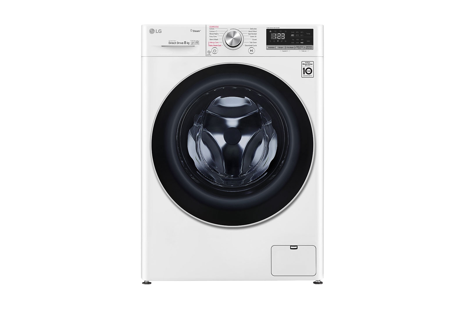 LG AIDD™ F4V508WS 8kg Washing Machine - White, F4V508WS