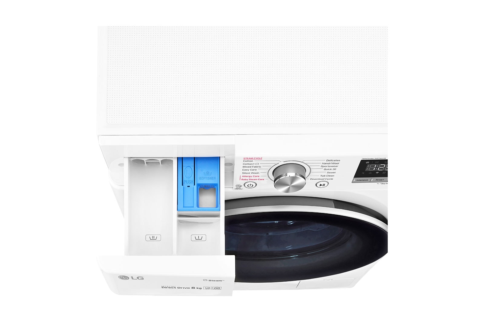 LG AIDD™ F4V508WS 8kg Washing Machine - White, F4V508WS