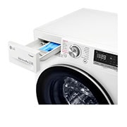 LG AIDD™ F4V508WS 8kg Washing Machine - White, F4V508WS