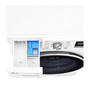 LG AIDD™ F4V508WS 8kg Washing Machine - White, F4V508WS