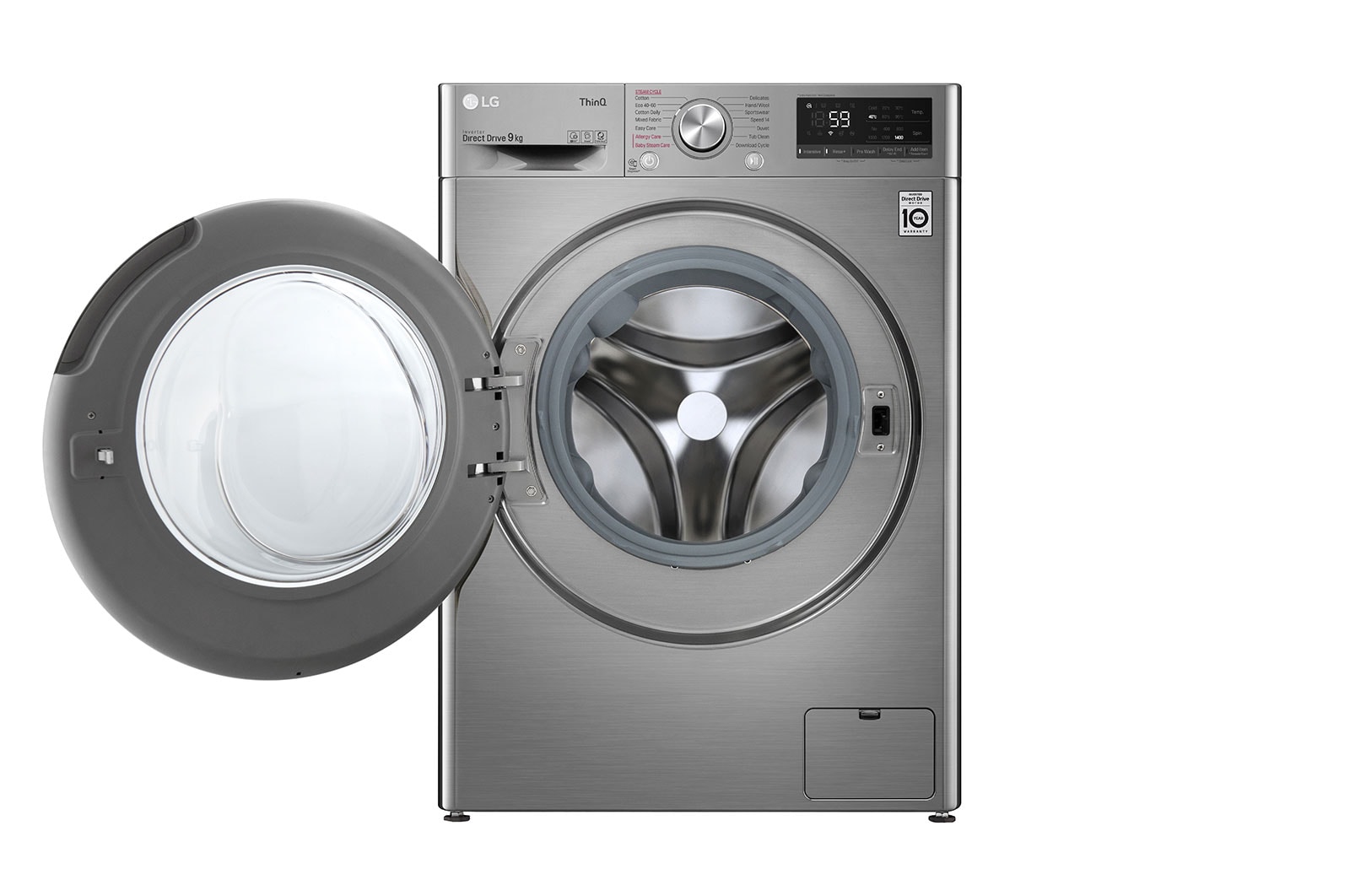 LG 9kg Washing Machine Graphite AI DD™, F4V509SSE