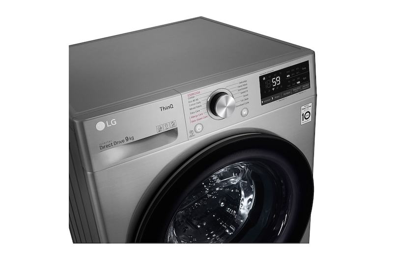 LG 9kg Washing Machine AI DD™, Graphite, F4V509SSE