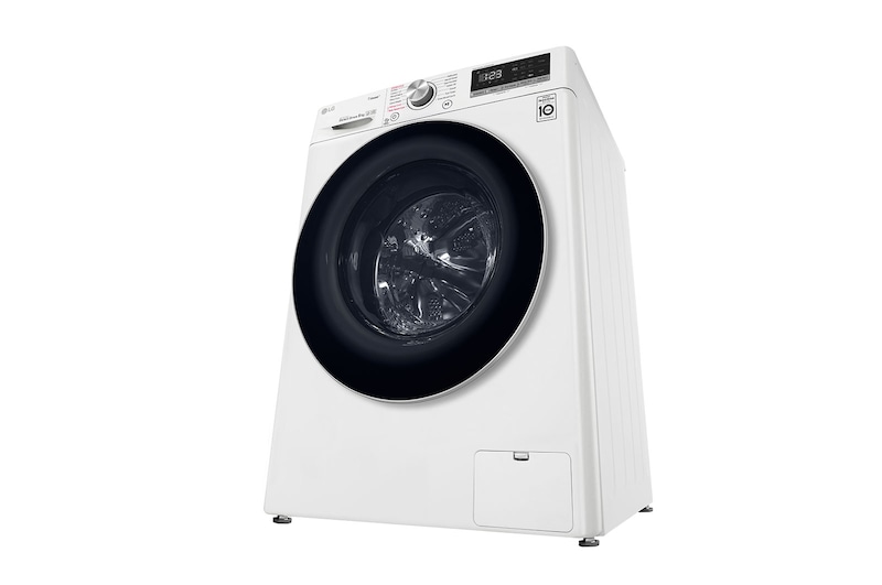 LG AIDD™ F4V509WS 9kg Washing Machine - White, F4V509WS
