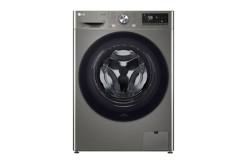 Front view of 10.5kg Washing Machine AI DD™, Graphite F4V510SSEH