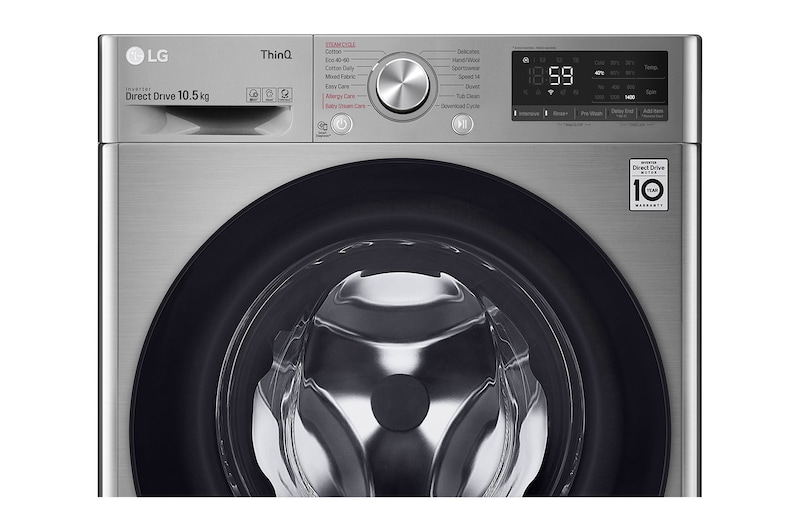 LG 10.5kg Washing Machine AI DD™, Graphite, F4V510SSE