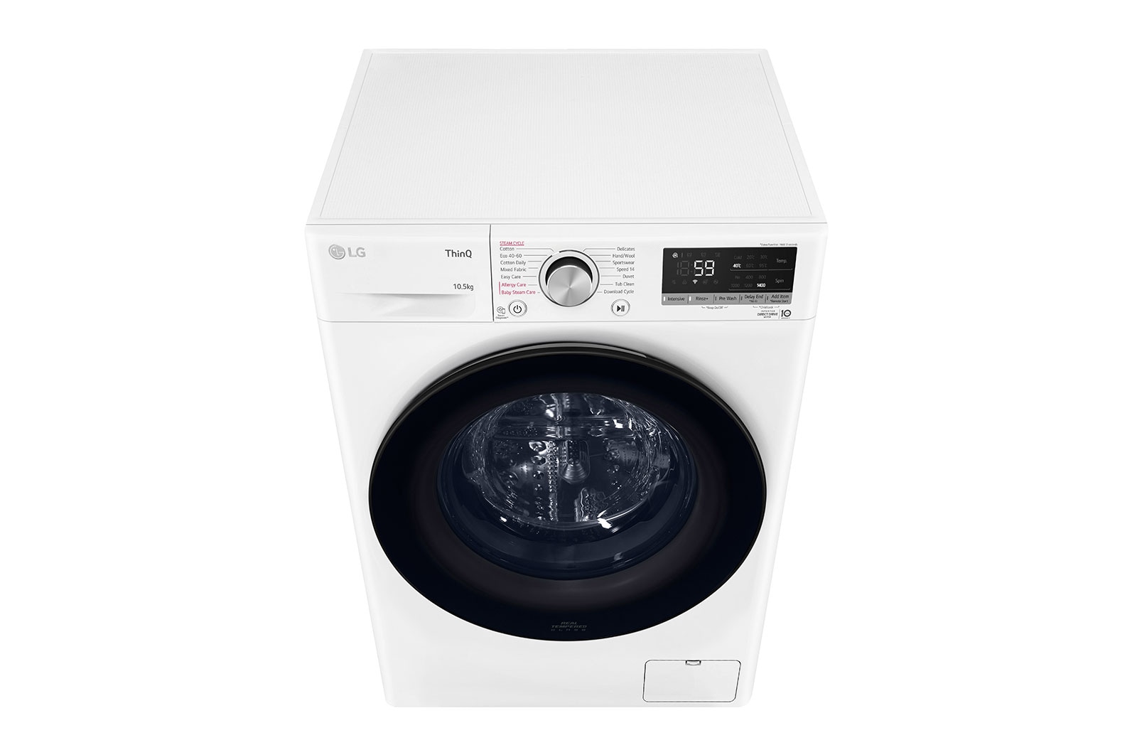 LG WiFi connected | 10.5kg | Washing Machine | 1360 rpm | AI DD™ | Direct Drive™ | Steam™ | White, F4V510WSEH