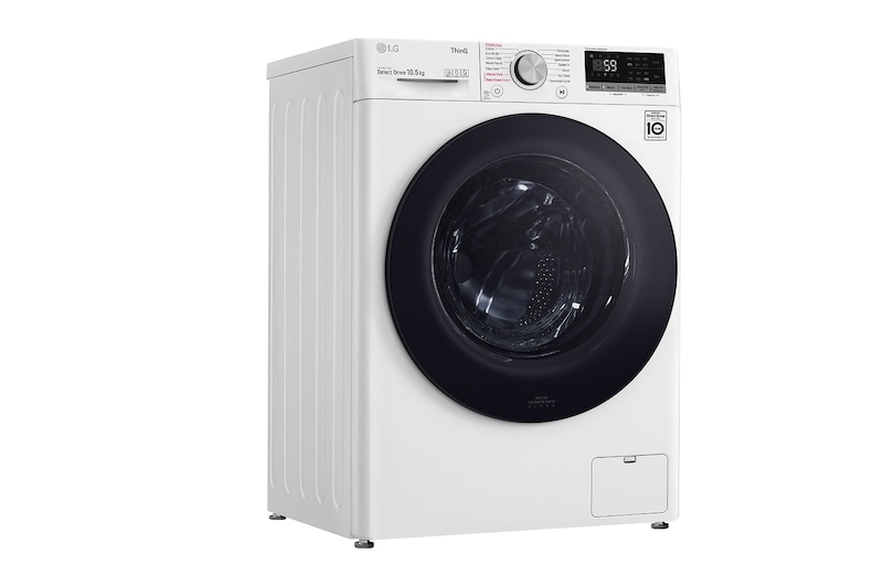 LG 10.5kg Washing Machine AI DD™, White, F4V510WSE