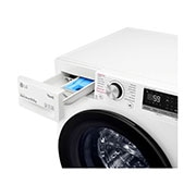 LG WiFi connected | 10.5kg | Washing Machine | 1360 rpm | AI DD™ | Direct Drive™ | Steam™ | White, F4V510WSE