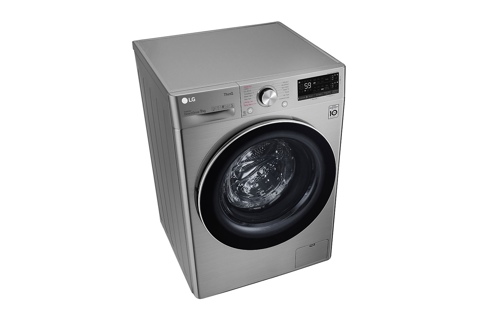 LG WiFi connected | 9kg | Washing Machine | 1360 rpm | Auto Dose | AI DD™ | Direct Drive™ | Steam™ | TurboWash™ | Graphite, F4V709STSA