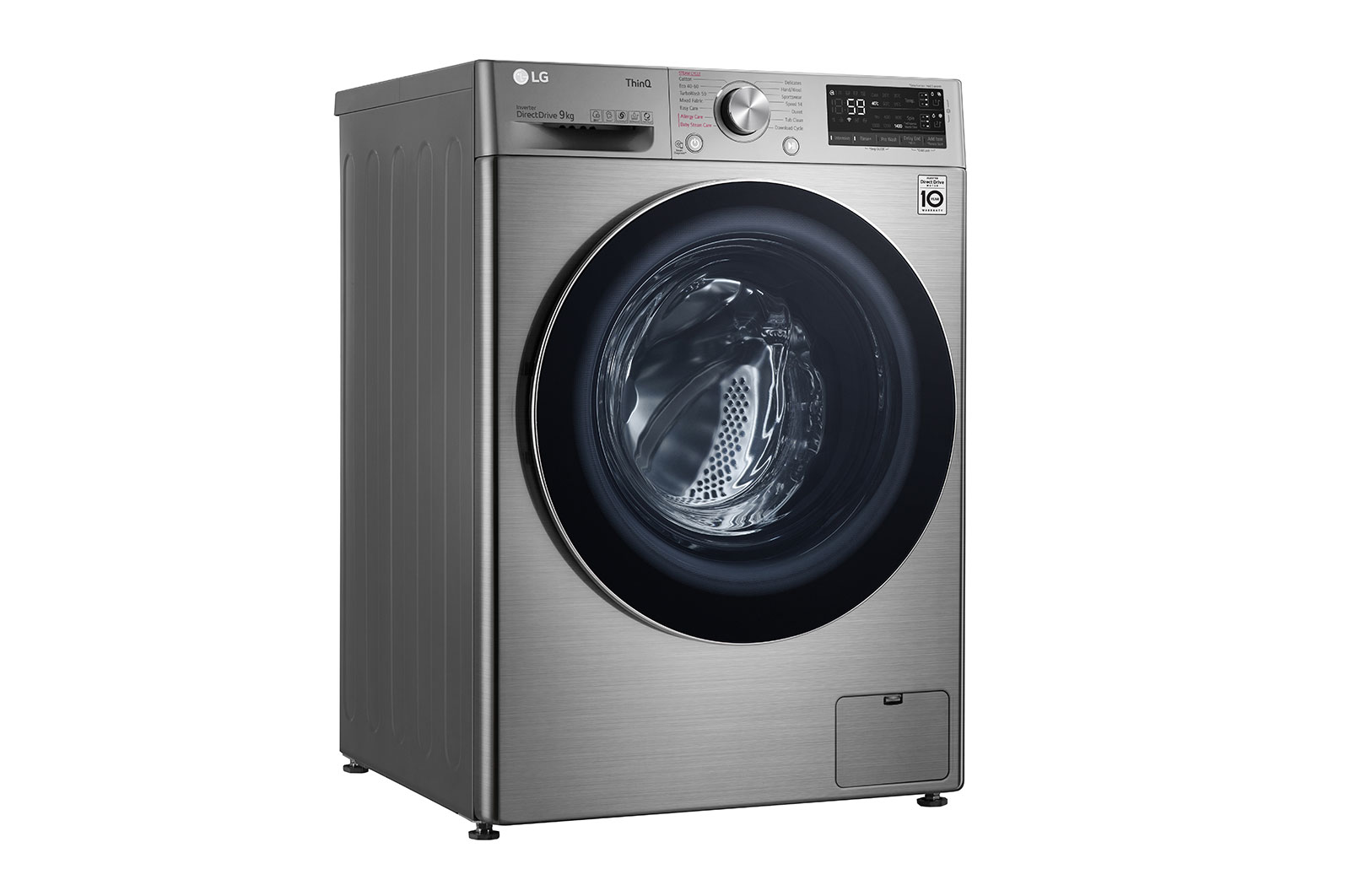 LG WiFi connected | 9kg | Washing Machine | 1360 rpm | Auto Dose | AI DD™ | Direct Drive™ | Steam™ | TurboWash™ | Graphite, F4V709STSA