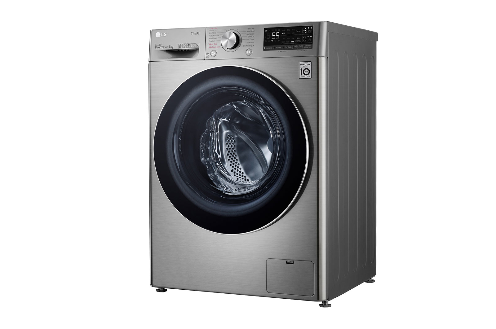 LG WiFi connected | 9kg | Washing Machine | 1360 rpm | Auto Dose | AI DD™ | Direct Drive™ | Steam™ | TurboWash™ | Graphite, F4V709STSA