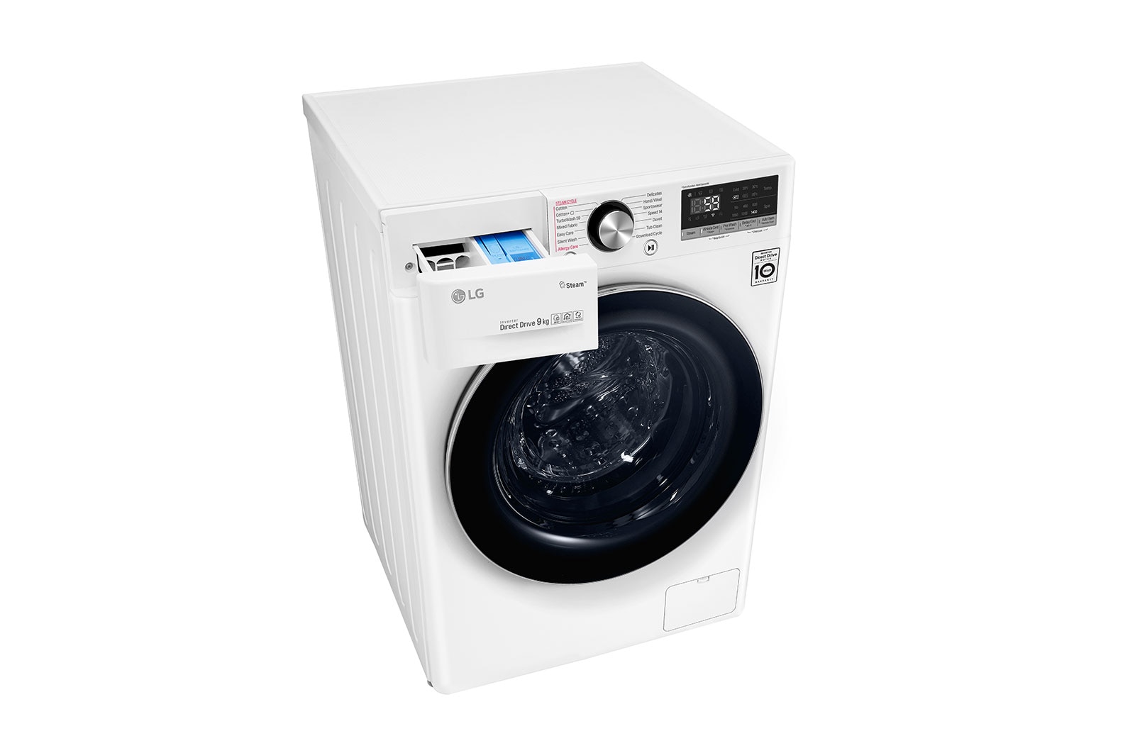LG Turbowash™ F4V709WTS 9kg Washing Machine - White, F4V709WTS