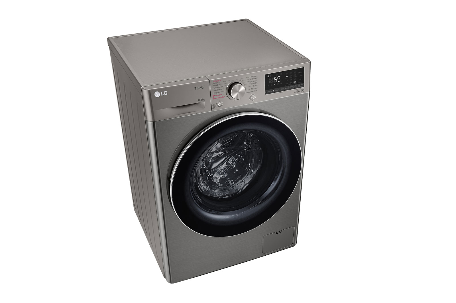 LG WiFi connected | 10.5kg | Washing Machine | 1360 rpm | AI DD™ | Direct Drive™ | Steam™ | Graphite, F4V710STSH