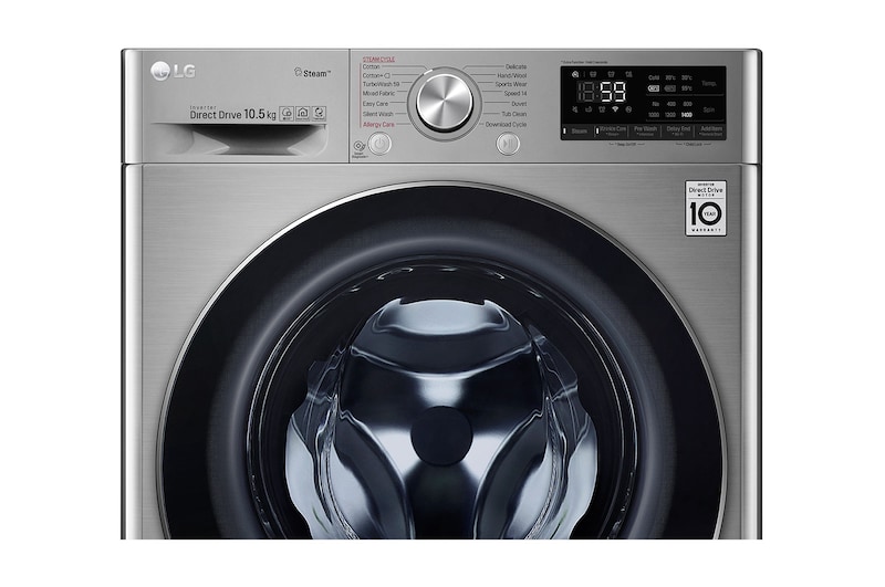 LG Turbowash™ F4V710STS 10.5kg Washing Machine - Graphite, F4V710STS