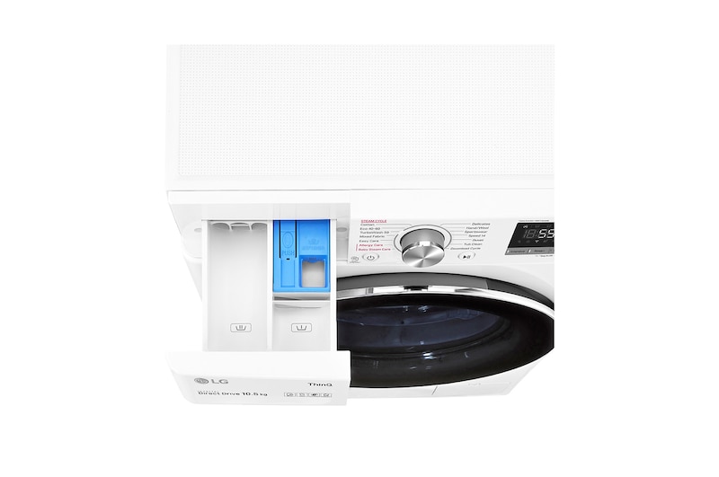 LG 10.5kg Washing Machine AI DD™, White, F4V710WTSE