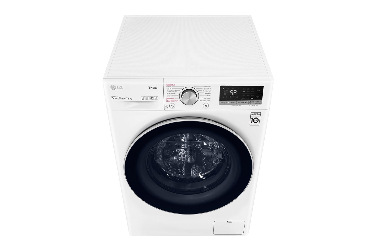 LG 12kg Washing Machine White AI DD™, F4V712WTSE