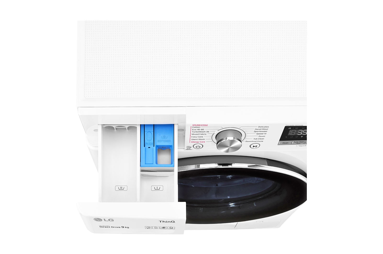 LG 9kg Washing Machine White AI DD™, F4V909WTSE