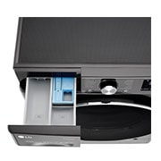 LG Turbowash360™ F4V910BTS 10.5kg Washing Machine - Black Steel, F4V910BTS